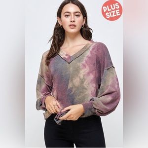 TIE DYE KNIT Womens top
